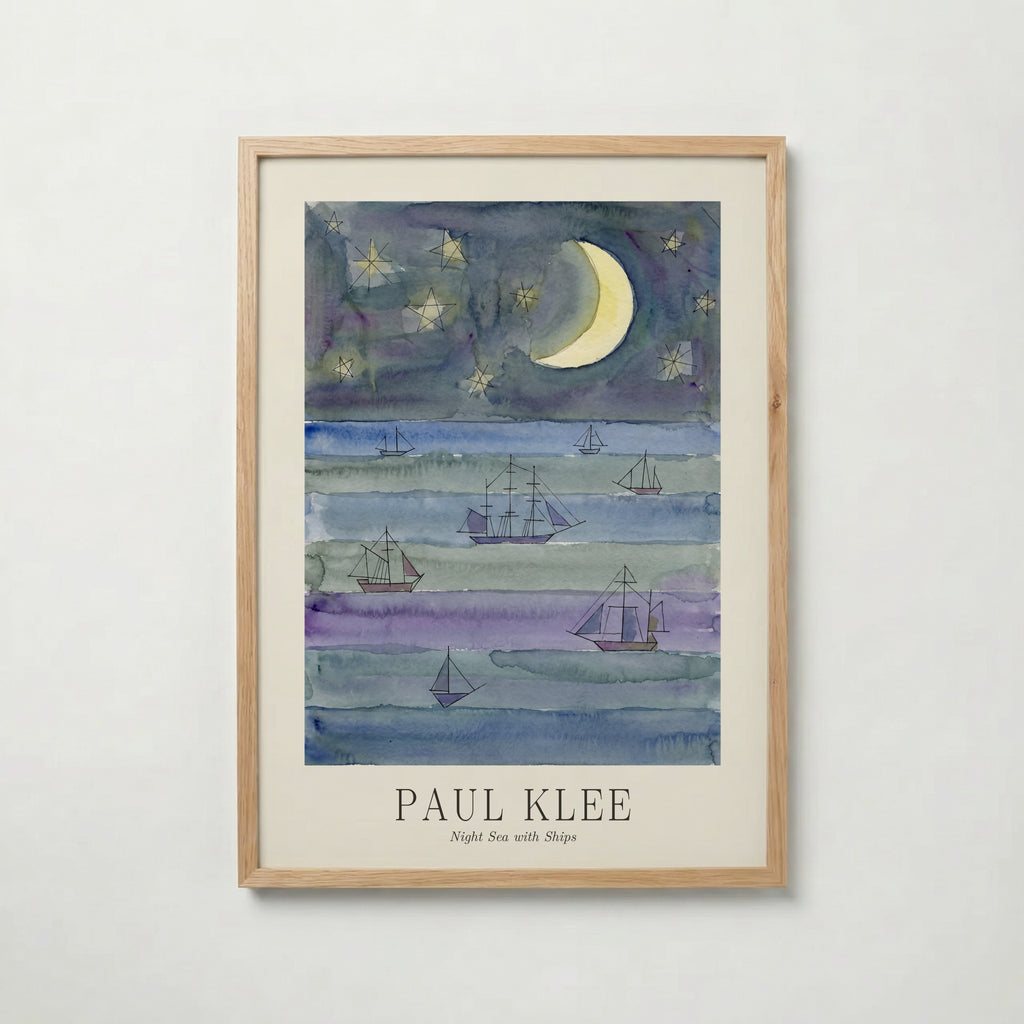 Paul Klee Night Sea with Ships Poster – ekram
