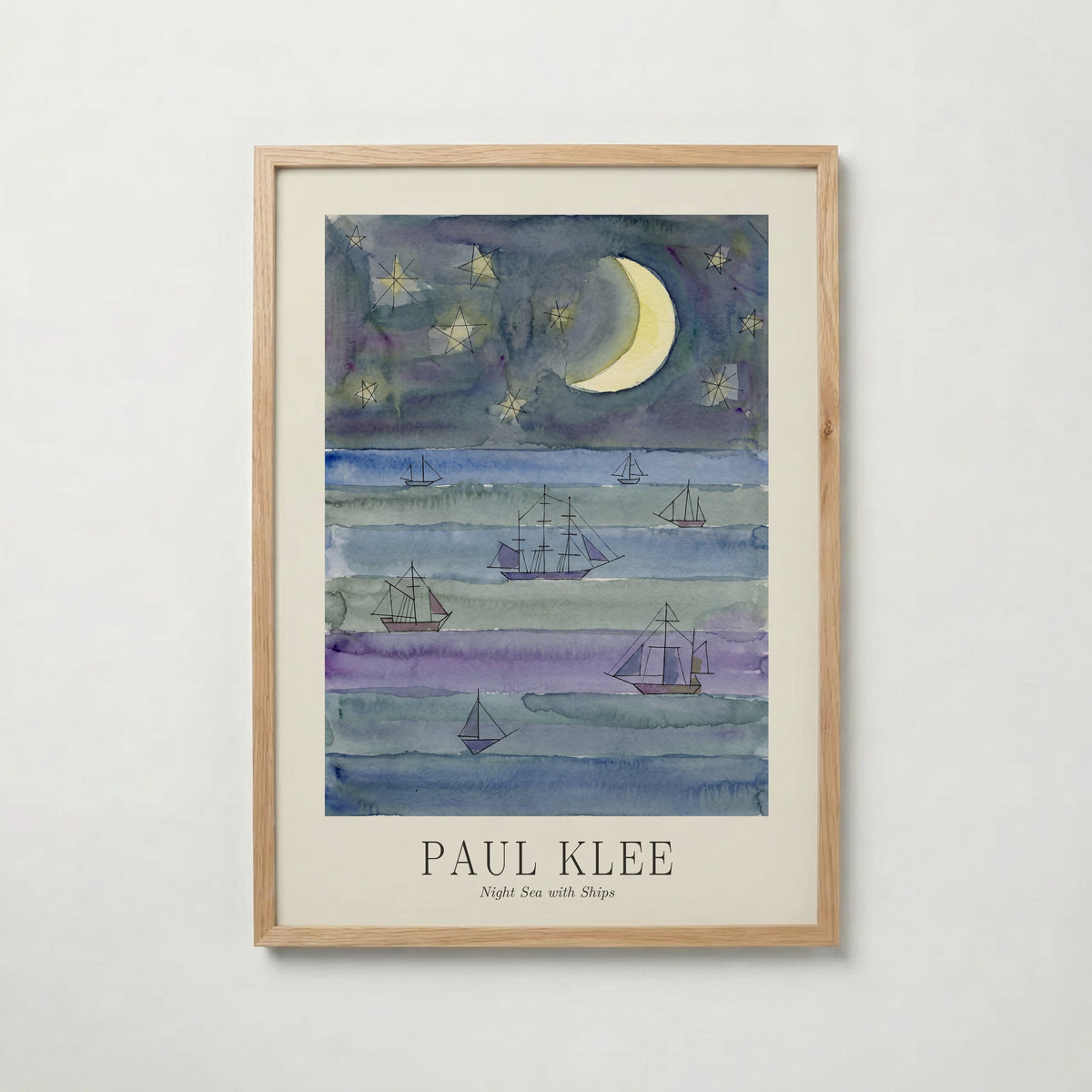 Paul Klee Night Sea with Ships Poster – ekram