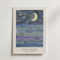 Paul Klee Night Sea with Ships Poster – med passepartout
