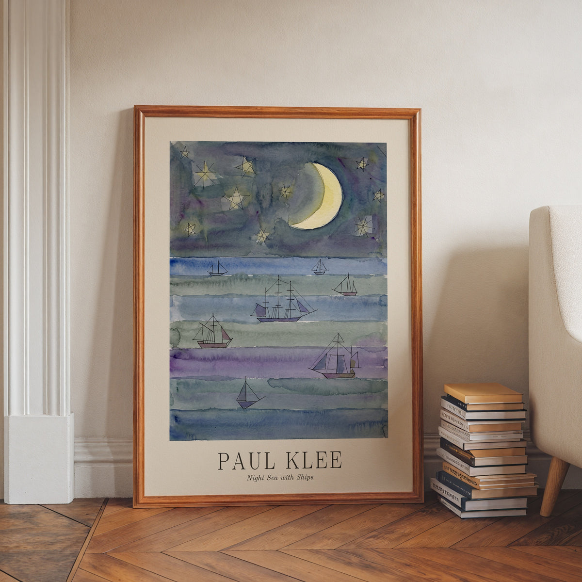 Paul Klee Night Sea with Ships Poster – i rum 1