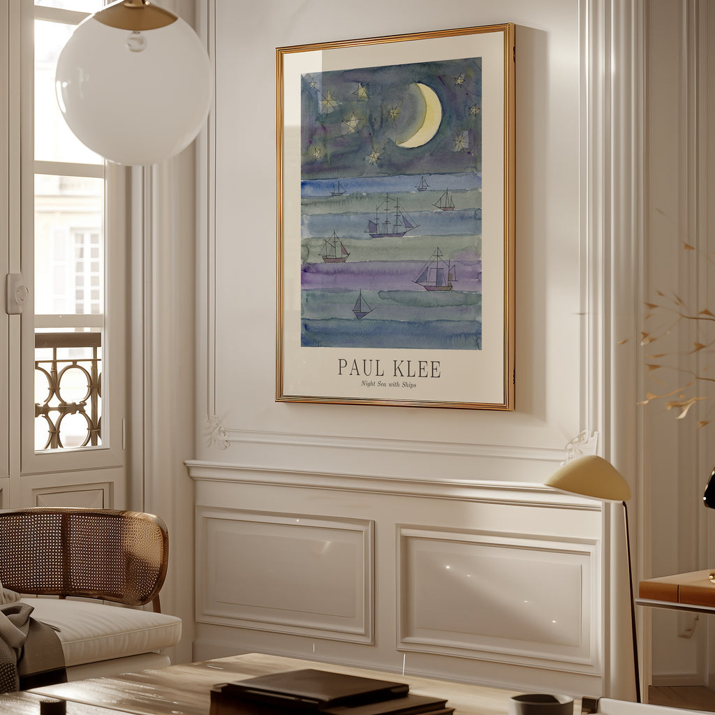 Paul Klee Night Sea with Ships Poster – i rum 3