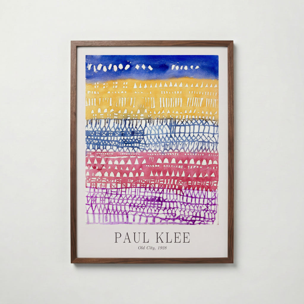 Paul Klee Old City 1928 Poster – valnötsram