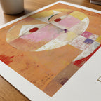 Paul Klee Senecio 1922 Poster – närbild på papper