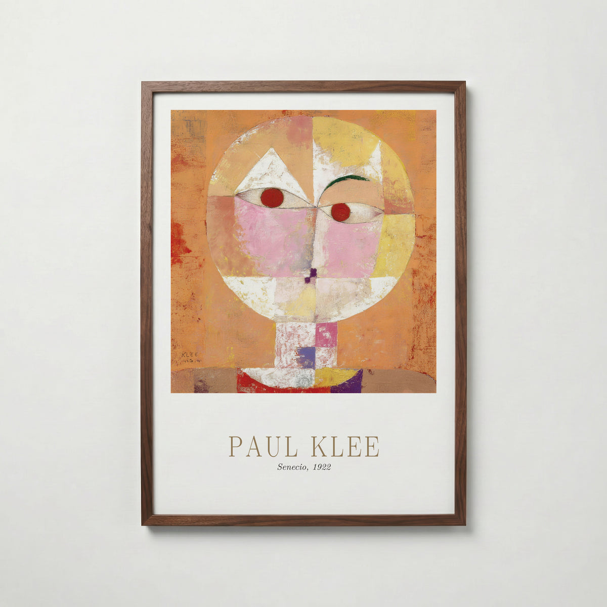 Paul Klee Senecio 1922 Poster – valnötsram