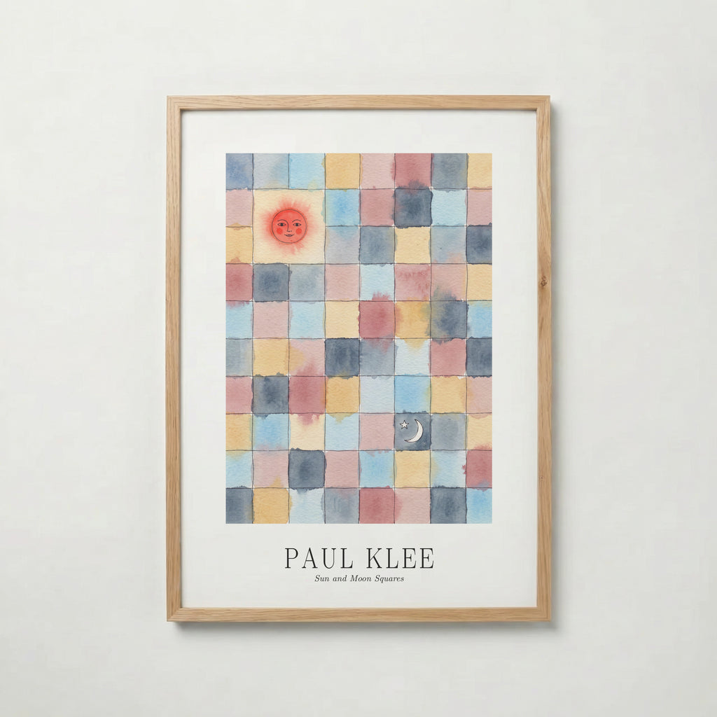 Paul Klee Sun and Moon Squares Poster – ekram