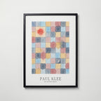 Paul Klee Sun and Moon Squares Poster – svart ram