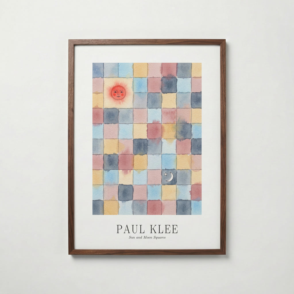 Paul Klee Sun and Moon Squares Poster – valnötsram