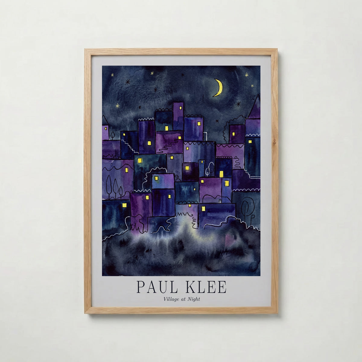 Paul Klee Village at Night Poster – ekram