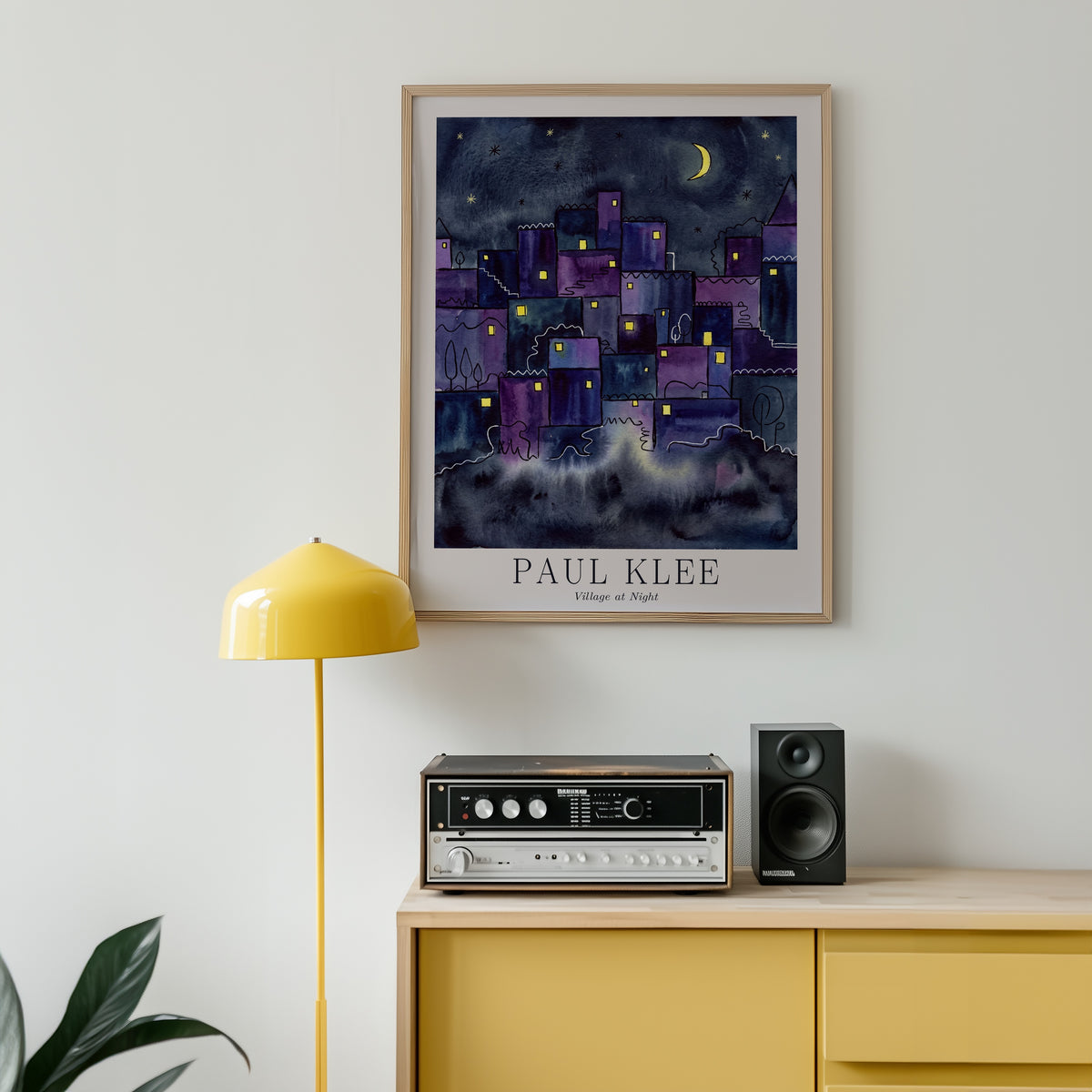 Paul Klee Village at Night Poster – i rum 1