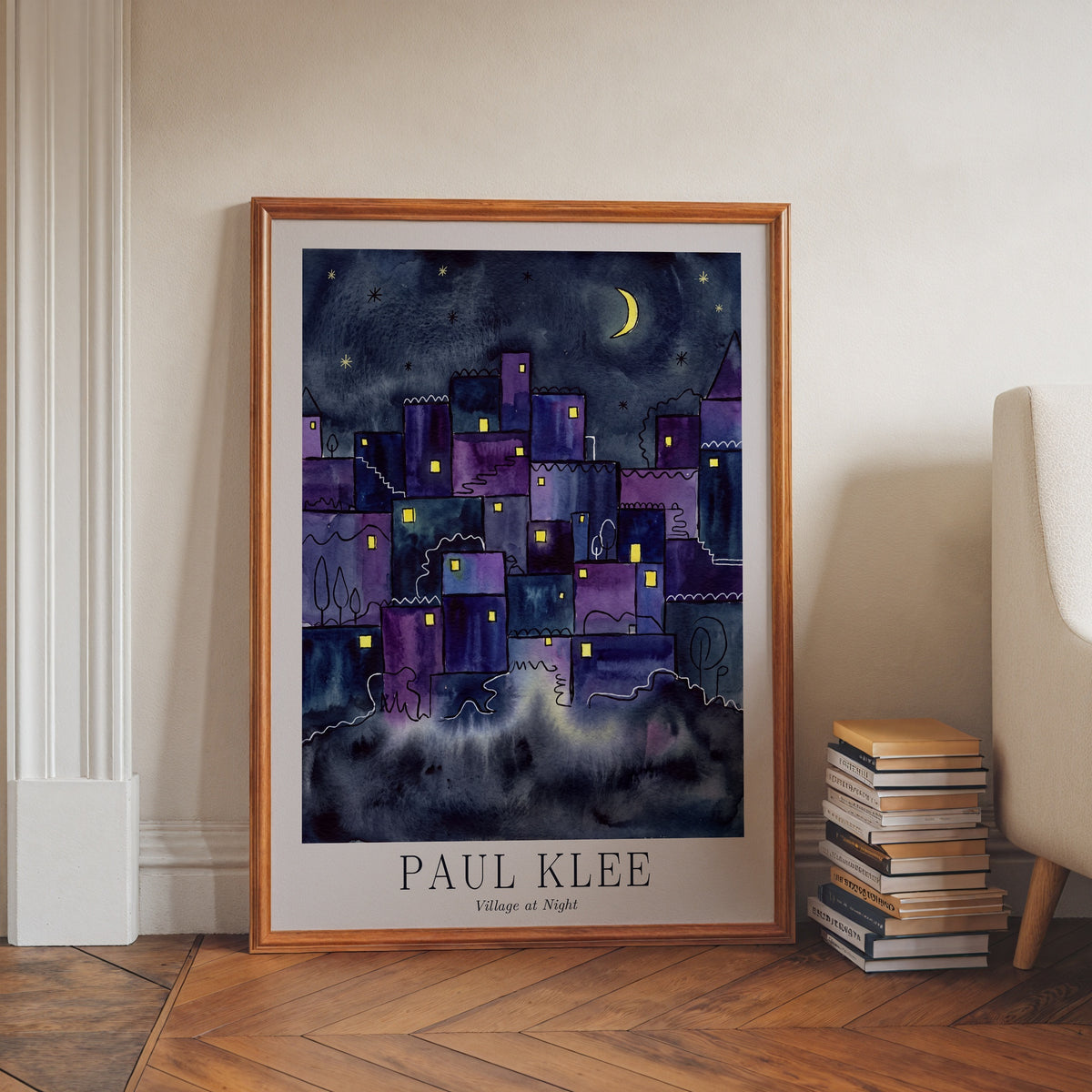Paul Klee Village at Night Poster – i rum 2