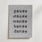 Pause Danse Poster – canvas utan passepartout