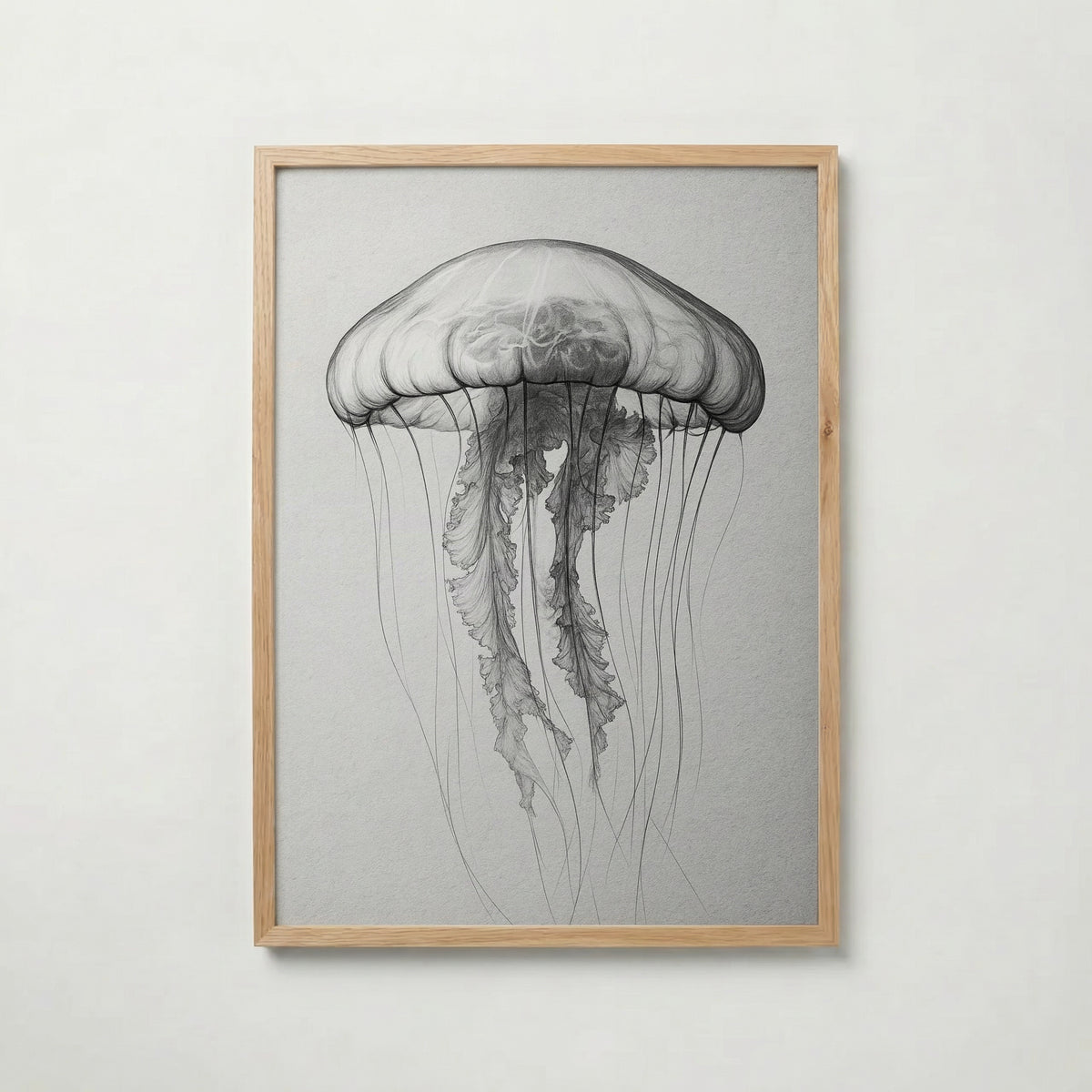 Drifting Jellyfish Sketch Poster – ekram
