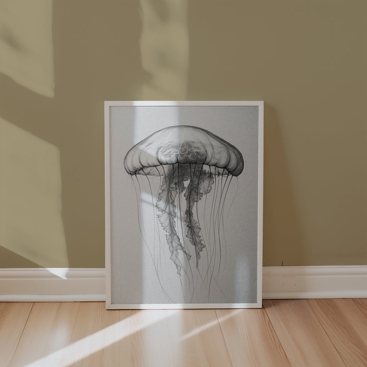 Drifting Jellyfish Sketch Poster – i rum 1