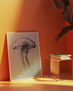 Drifting Jellyfish Sketch Poster – i rum 3