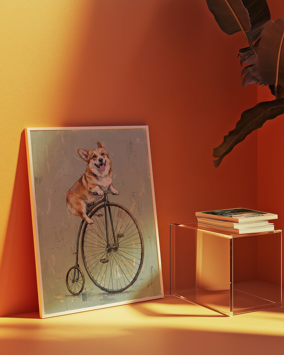 Penny-Farthing Corgi Poster – i rum 3