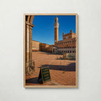Marco Ricci Piazza del Campo Siena Poster – Sienas medeltida torg Piazza del Campo sett uppifrån