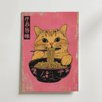 Bundle 3-pack Noodle Cat Trio – kuraterad postercollection som lyfter hemmet hos Bozetto