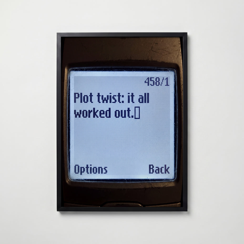 Plot Twist Poster – svart ram