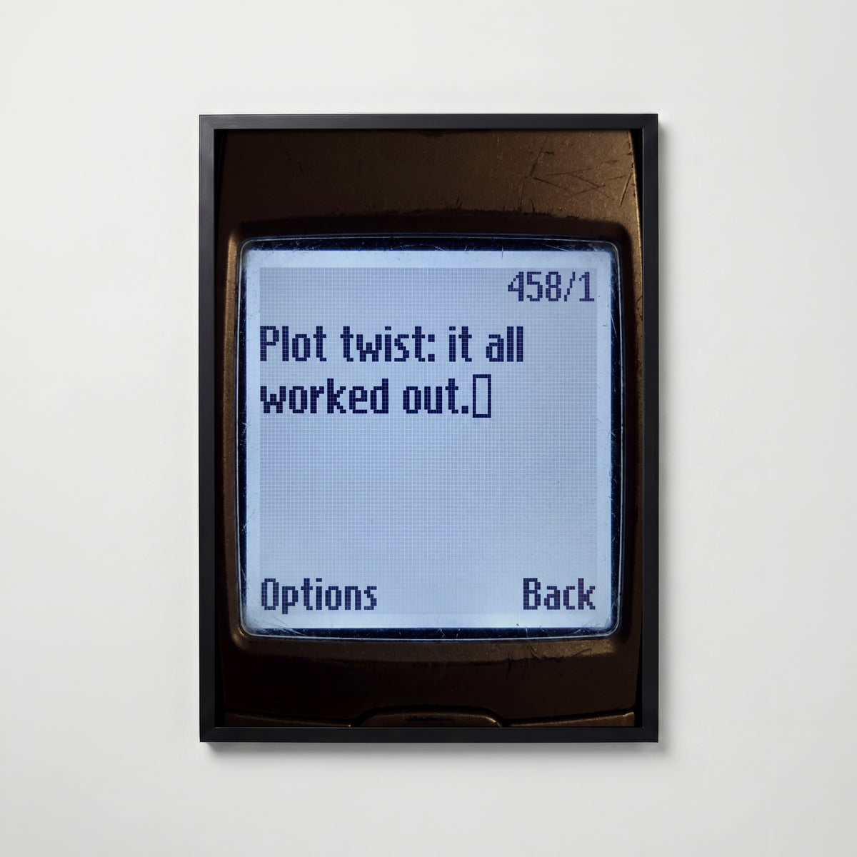 Plot Twist Poster – svart ram