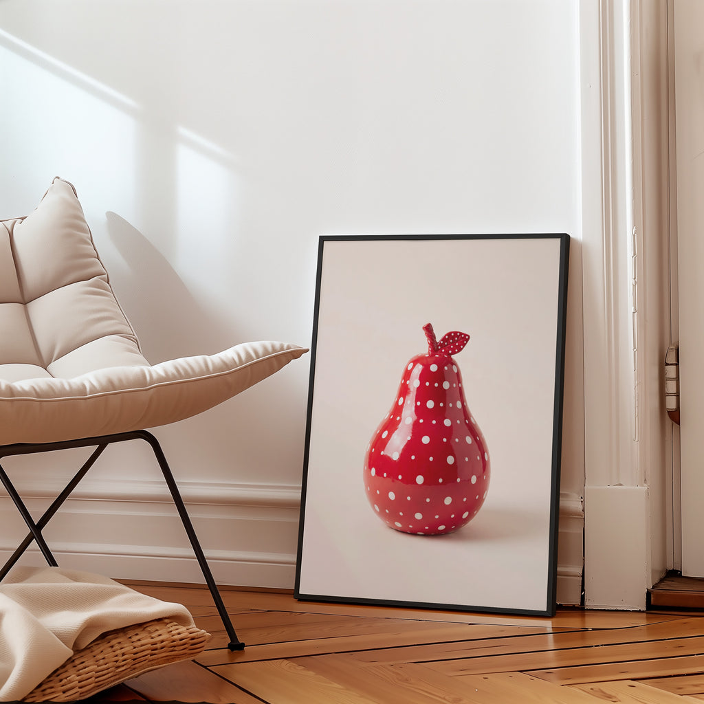 Polka Dot Pear Poster – i rum 1
