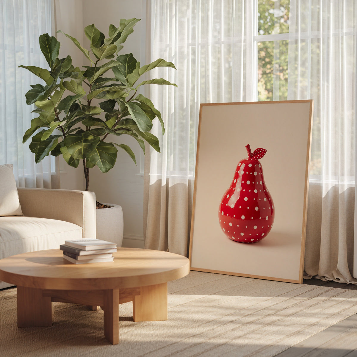 Polka Dot Pear Poster – i rum 4