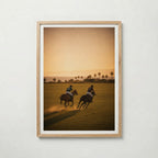 Polo Players at Sunset Poster