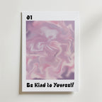 Storleksjämförelse för Be Kind To Yourself affisch – Bozetto erbjuder flera format