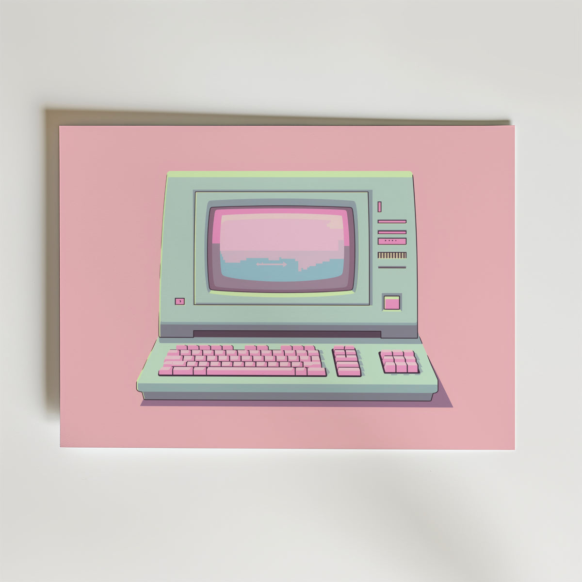 Pixel Dreams – stilfullt konsttryck från Bozetto, tryckt på matt finpapper i hög tryckkvalitet