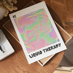 Liquid Therapy Pastel Swirl poster i olika storlekar – köp enkelt hos Bozetto i hög kvalitet