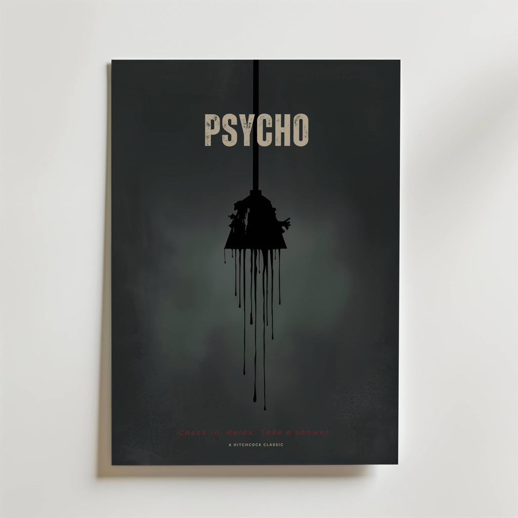 Psycho – stilfullt konsttryck från Bozetto, tryckt på matt finpapper i hög tryckkvalitet