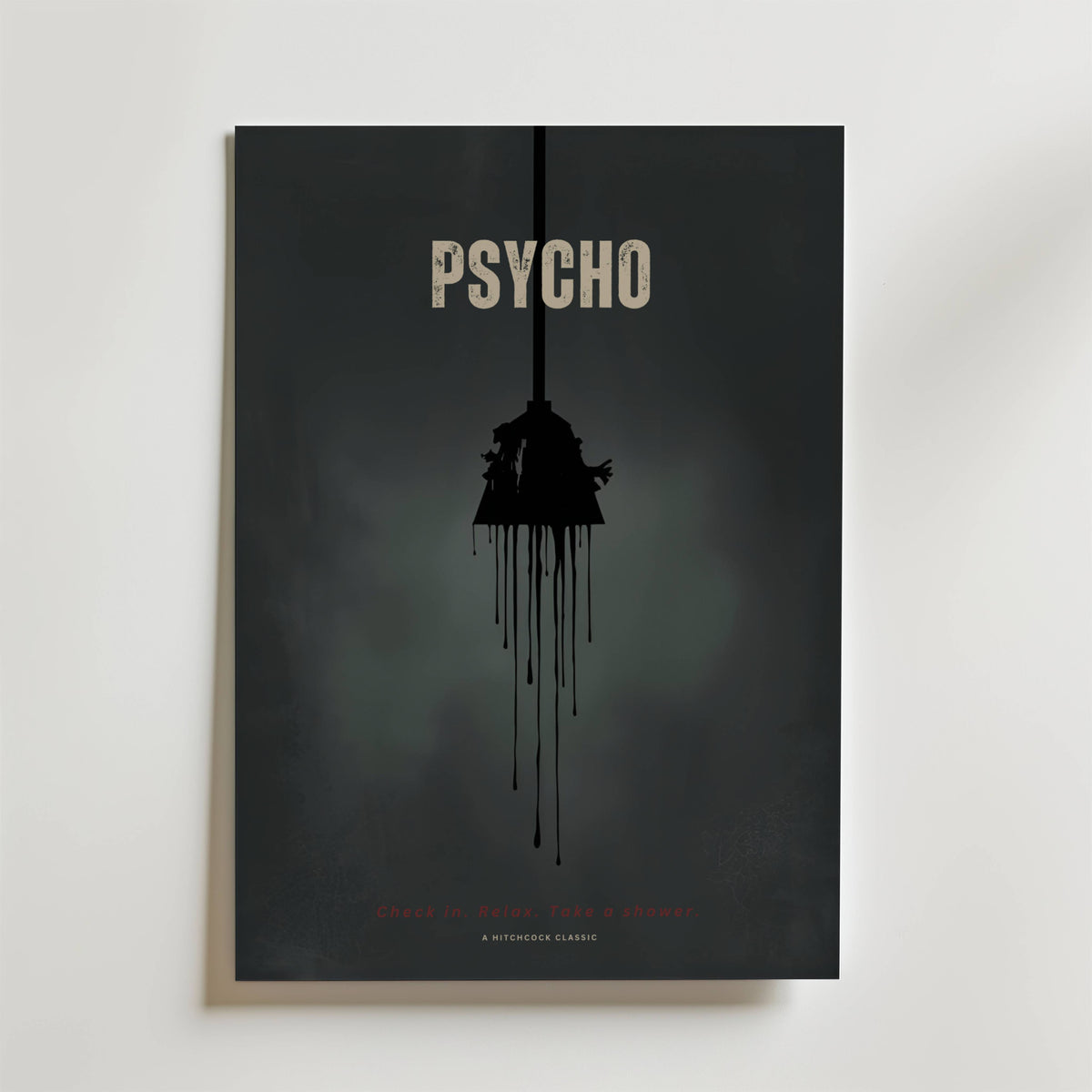 Psycho – stilfullt konsttryck från Bozetto, tryckt på matt finpapper i hög tryckkvalitet