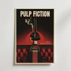 Pulp Fiction – Retro Edition – stilfullt konsttryck från Bozetto, tryckt på matt finpapper