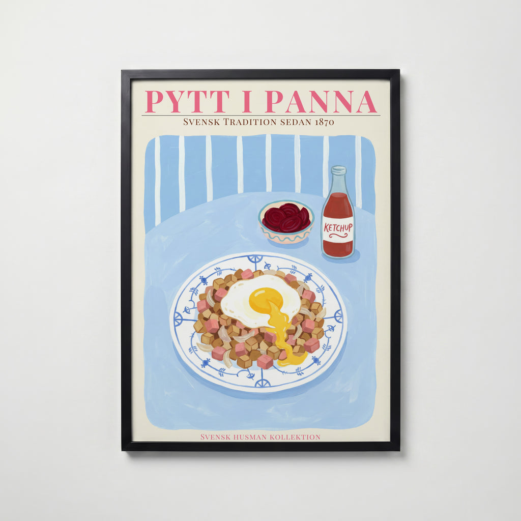 Pytt i Panna – affisch med snyggt motiv, köp enkelt hos Bozetto i flera storlekar