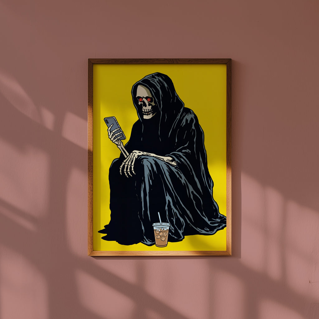 Scrolling Death Poster i rumskomposition med ekram