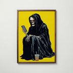 Scrolling Death Poster i vardagsrumsmiljö