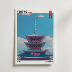Sky Above Sensō-ji – stilfullt konsttryck från Bozetto, tryckt på matt finpapper
