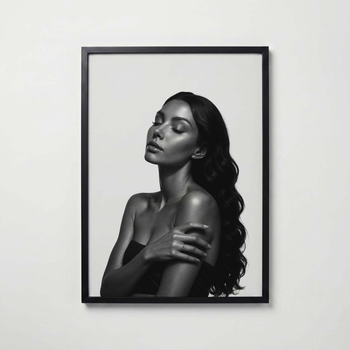 Luminous Profile Poster – svart ram