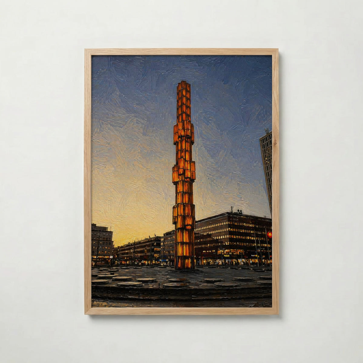 Sergels Torg poster visad rakt fram – Bozetto affisch i hög tryckkvalitet i hög tryckkvalitet