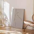 Silhouette Grace Poster i rumskomposition med ekram