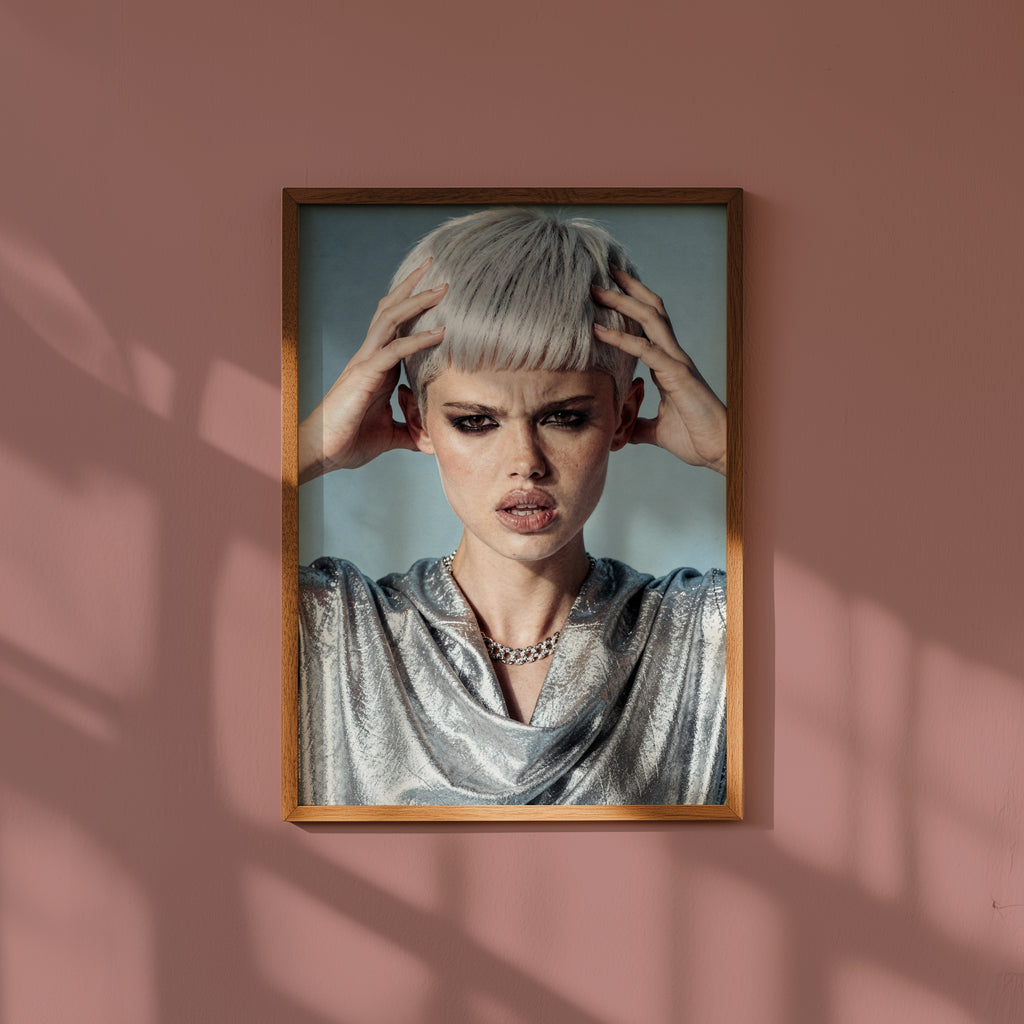 Silver Edge Poster i rumskomposition med ekram