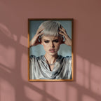 Silver Edge Poster i rumskomposition med ekram