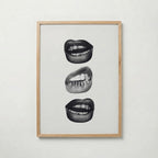 Silver Grillz Lips Poster – ekram