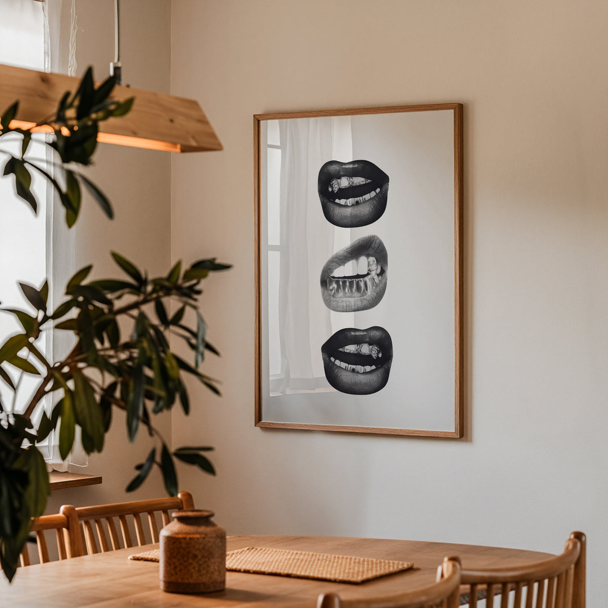 Silver Grillz Lips Poster – i rum 2