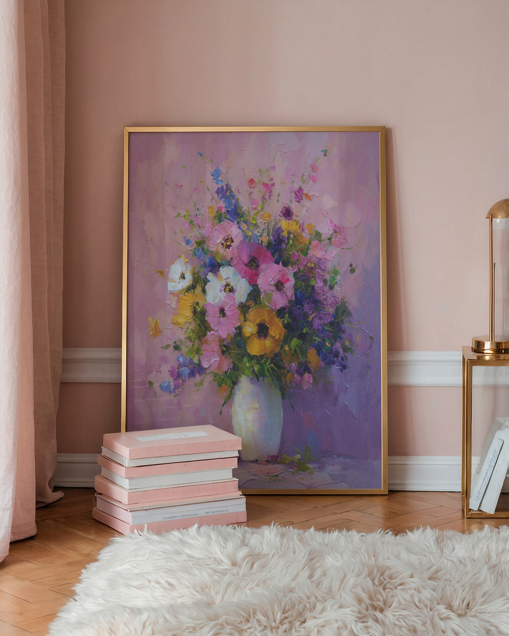 Quiet Bloom Companion poster visad rakt fram – Bozetto affisch i hög tryckkvalitet