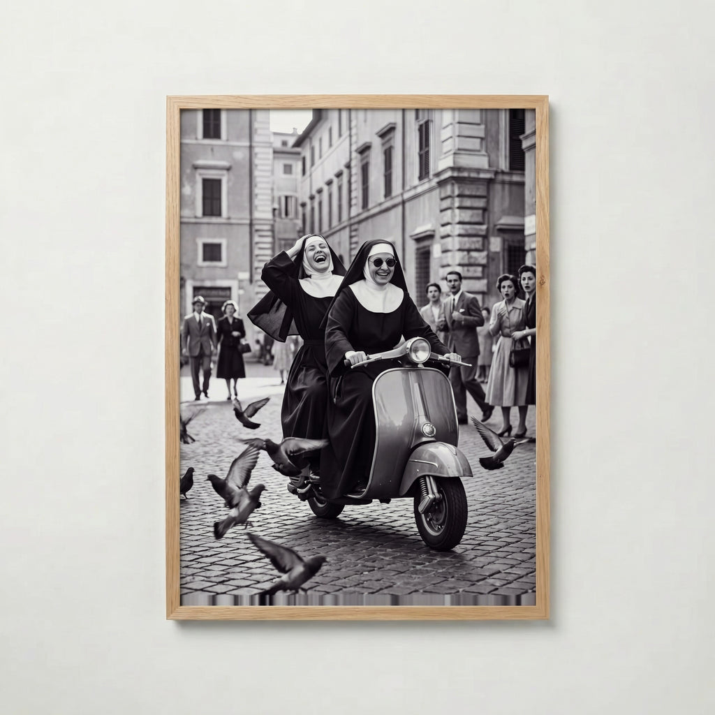 Sisters on a Scooter Poster – ekram
