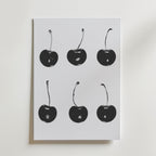 Six Black Cherries Poster – canvas utan passepartout