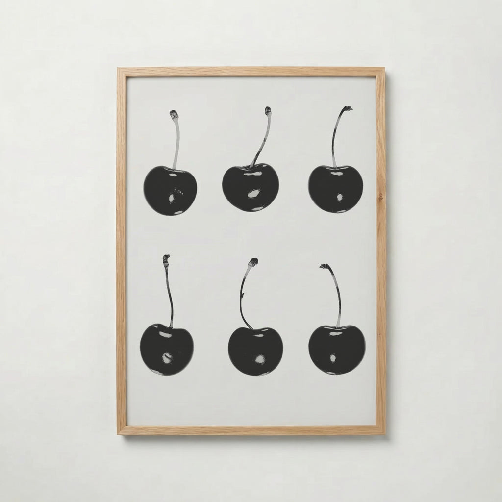 Six Black Cherries Poster – ekram