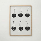 Six Black Cherries Poster – ekram