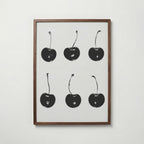Six Black Cherries Poster – valnötsram