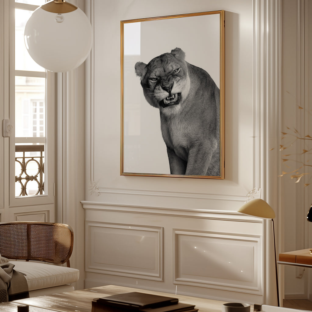 Snarling Lioness Poster – i rum 5
